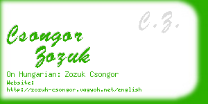 csongor zozuk business card